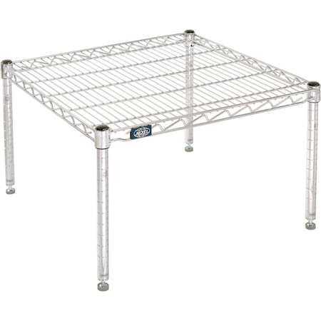 Nexel Chrome Wire Dunnage Rack, 24inW x 24inD x 14inH B2256997